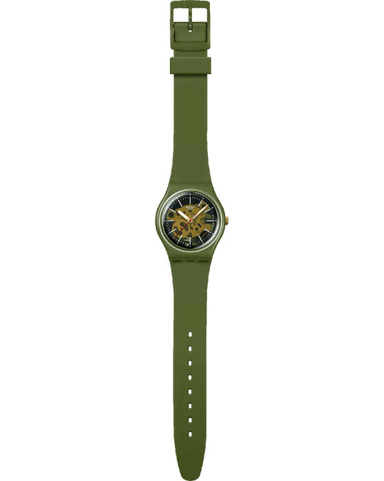 SWATCH Essentials Thru The Greenery Khaki Biosourced Strap