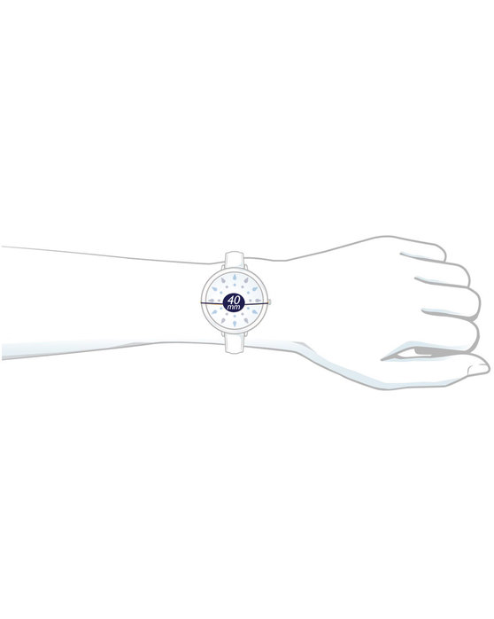 SWATCH Essentials Blueberry Sky Grey Silicone Strap