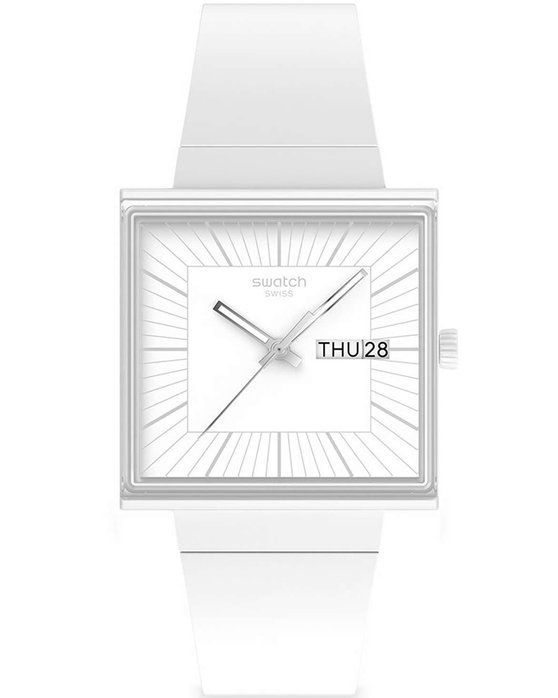 SWATCH Essentials What If All White Biosourced Strap