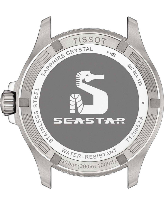 TISSOT T-Sport Seastar 1000 Dual Time GMT Silver Stainless Steel Bracelet