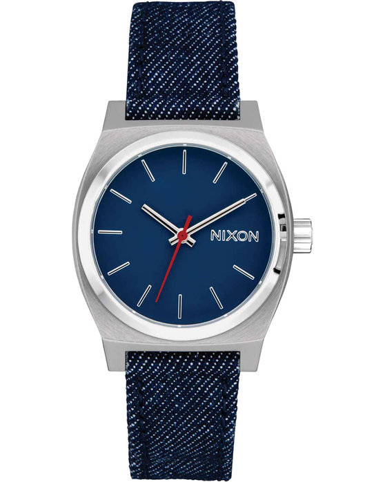 NIXON Medium Time Teller Blue Denim Fabric Strap