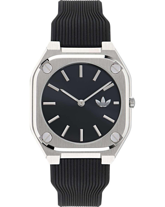 ADIDAS ORIGINALS City Tech Thin Black Silicone Strap