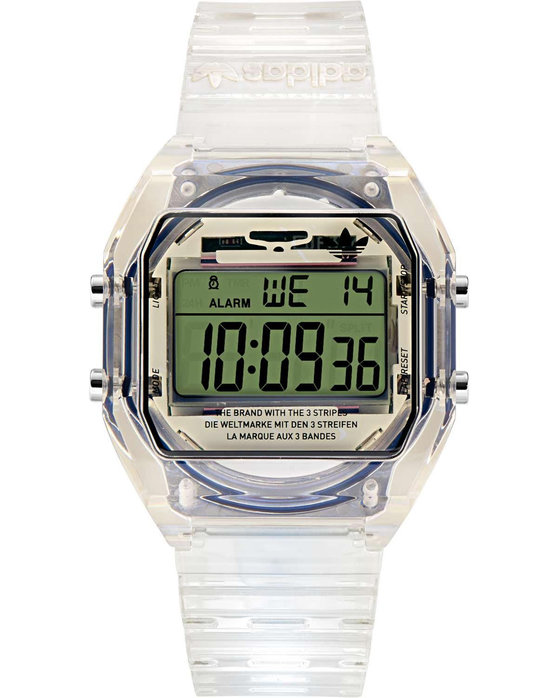 ADIDAS ORIGINALS Digital Two Chronograph White Resin Strap