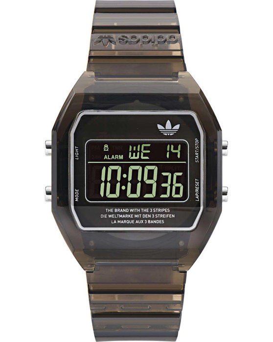 ADIDAS ORIGINALS Digital Two Chronograph Black Resin Strap