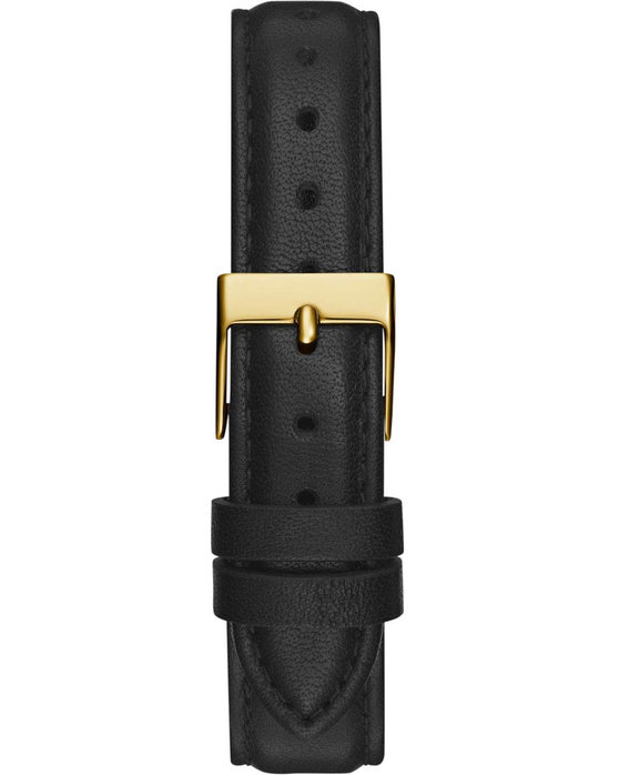 GUESS Mini Luna Black Leather Strap