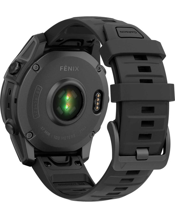 GARMIN Fenix E 47mm Slate Gray with Black Silicone Strap