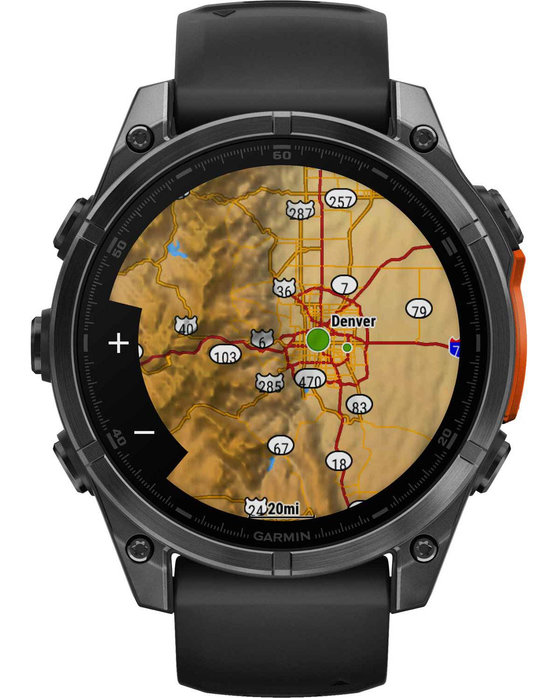 GARMIN Fenix 8 47mm AMOLED Slate Gray with Black Silicone Band