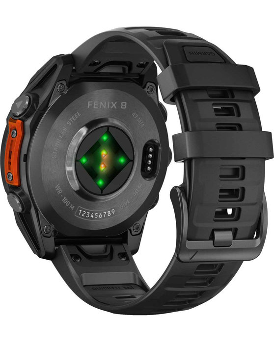 GARMIN Fenix 8 47mm AMOLED Slate Gray with Black Silicone Band