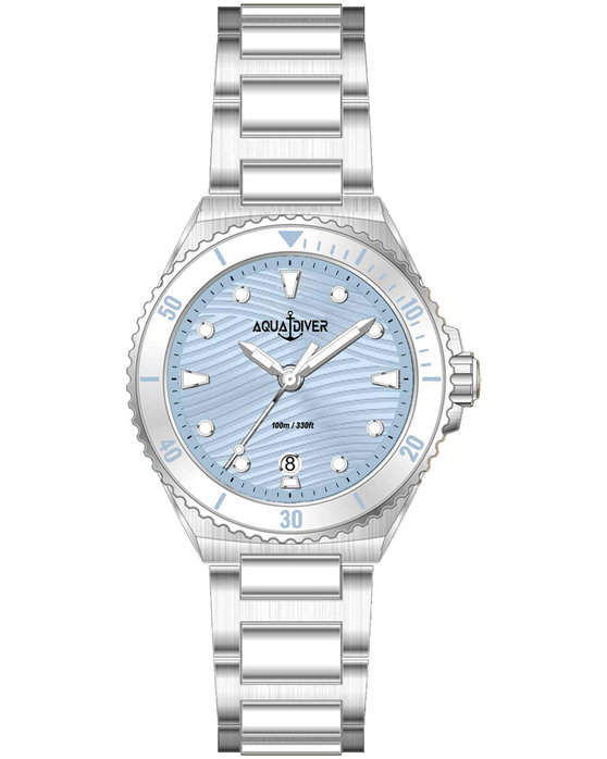 AQUADIVER Oceana Silver Stainless Steel Bracelet