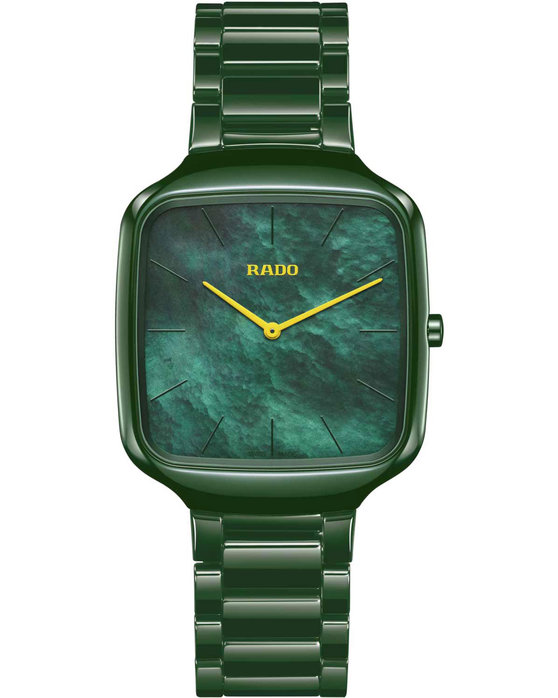 RADO True Square Thinline Green Ceramic Bracelet (R27047902)