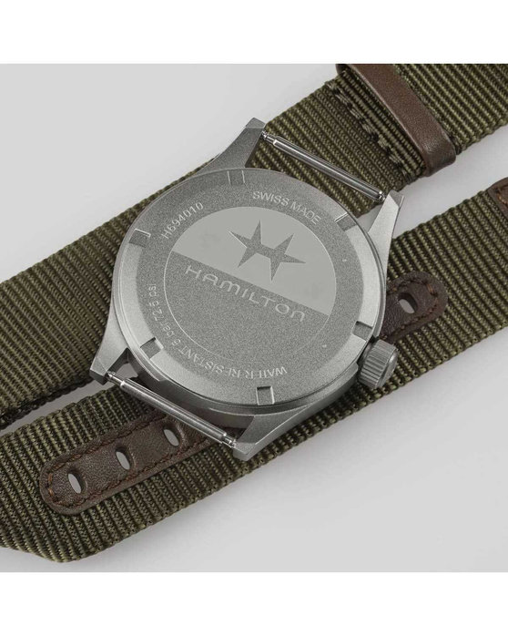 HAMILTON Khaki Field Quartz Khaki Fabric Strap