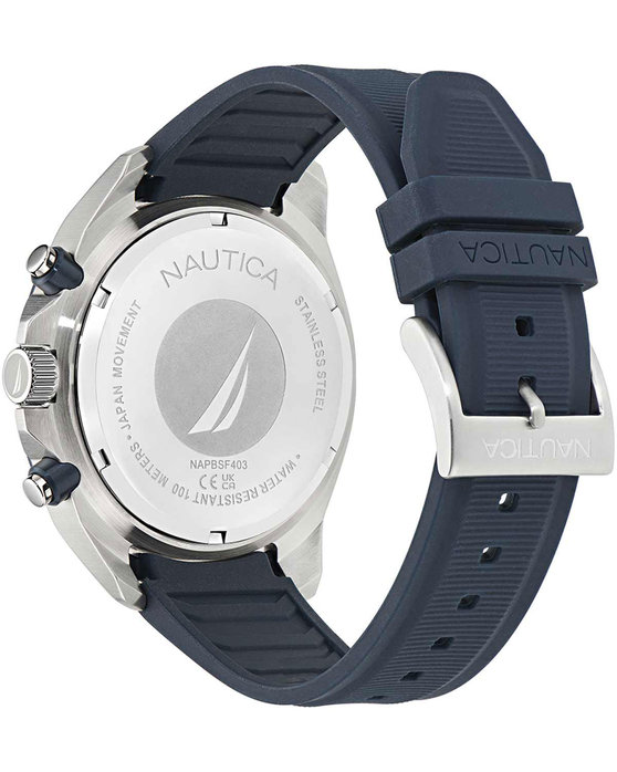 NAUTICA NCT Bluesail Chronograph Blue Silicone Strap