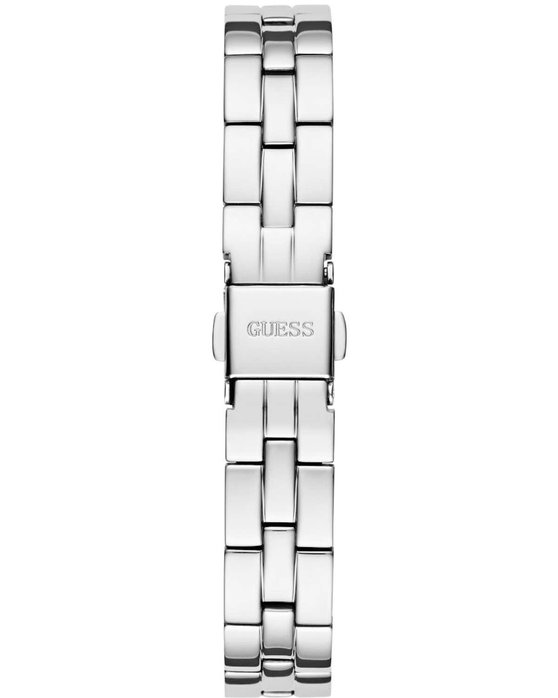 GUESS Array Zircons Silver Stainless Steel Bracelet