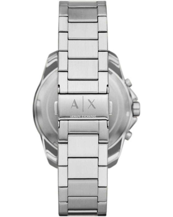 ARMANI EXCHANGE Spencer Chronograph Silver Stainless Steel Bracelet