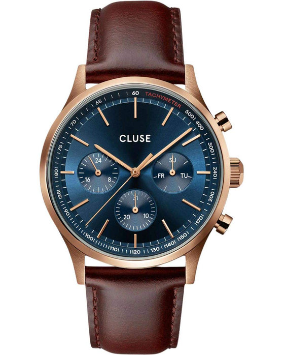 CLUSE Antheor Brown Leather Strap