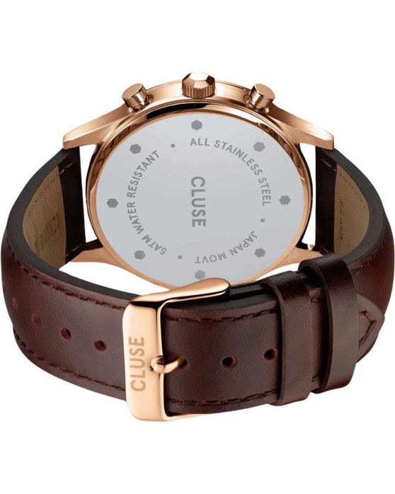 CLUSE Antheor Brown Leather Strap