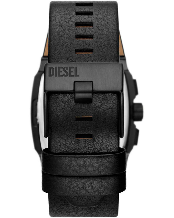 DIESEL Cliffhanger Chronograph Black Leather Strap