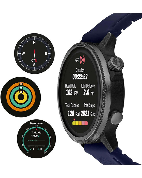 TIMBERLAND Trail Force S1 Smartwatch Blue Silicone Strap