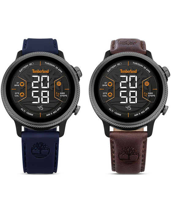 TIMBERLAND Trail Force S1 Smartwatch Brown Leather Strap Gift Set