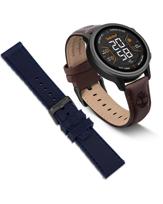 TIMBERLAND Trail Force S1 Smartwatch Brown Leather Strap Gift Set