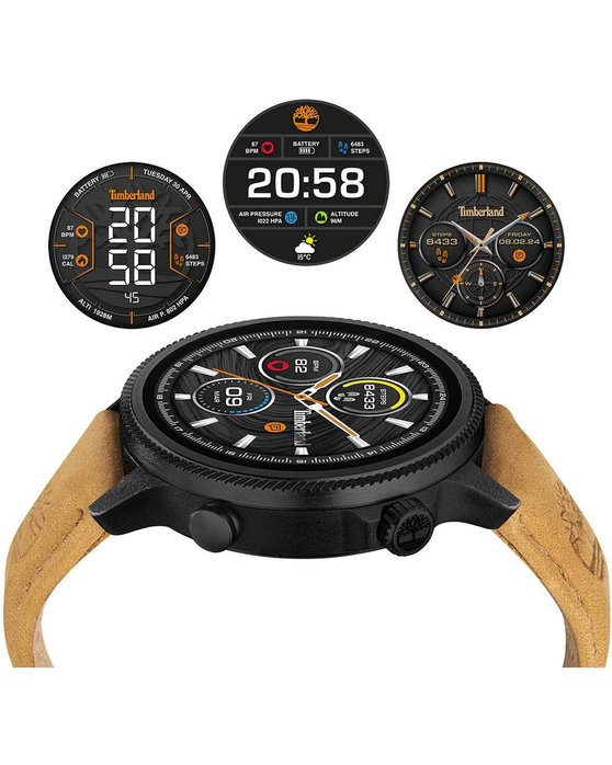 TIMBERLAND Trail Force S1 Smartwatch Brown Leather Strap Gift Set