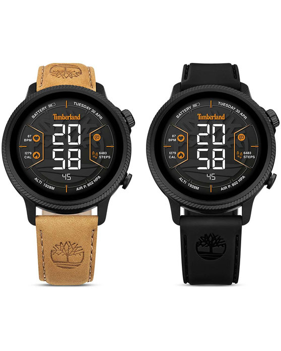 TIMBERLAND Trail Force S1 Smartwatch Brown Leather Strap Gift Set