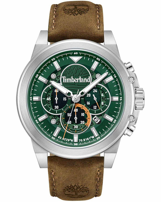 TIMBERLAND Fast Strike Chronograph Brown Leather Strap