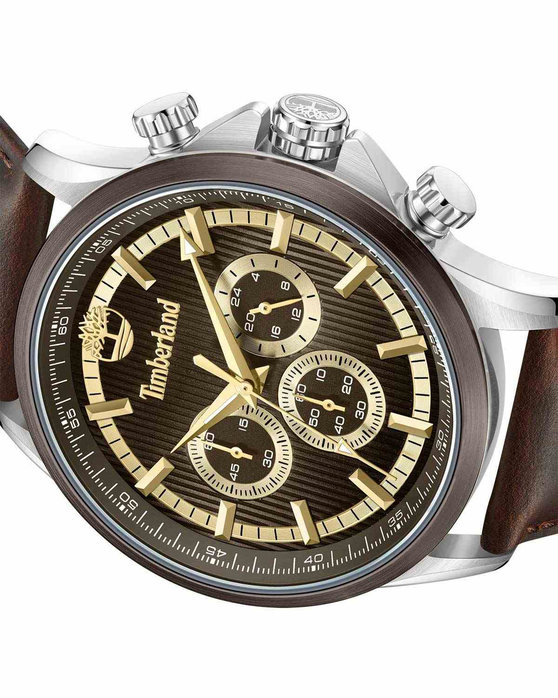 TIMBERLAND Bernardston Chronograph Brown Leather Strap