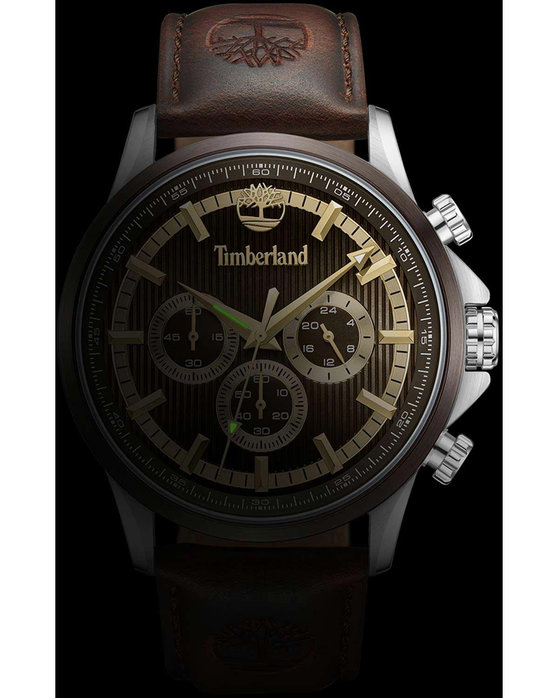 TIMBERLAND Bernardston Chronograph Brown Leather Strap