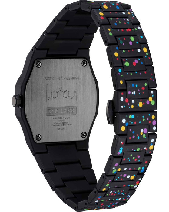 D1 MILANO Polycarbon Dots Multicolor Polycarbonate Bracelet