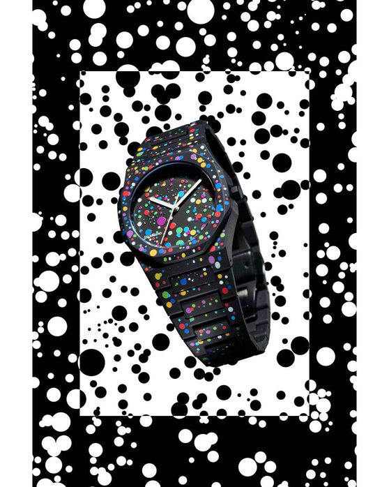 D1 MILANO Polycarbon Dots Multicolor Polycarbonate Bracelet