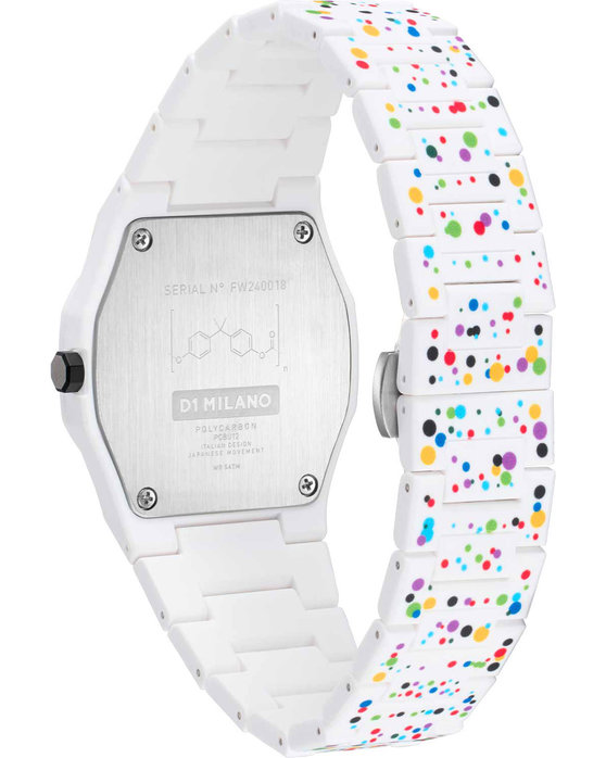 D1 MILANO Polycarbon Dots Multicolor Polycarbonate Bracelet