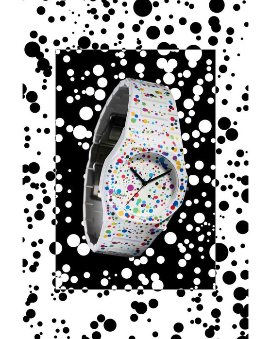 D1 MILANO Polycarbon Dots Multicolor Polycarbonate Bracelet