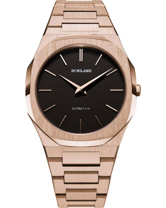 D1 MILANO Ultra Thin Rose Gold Stainless Steel Bracelet