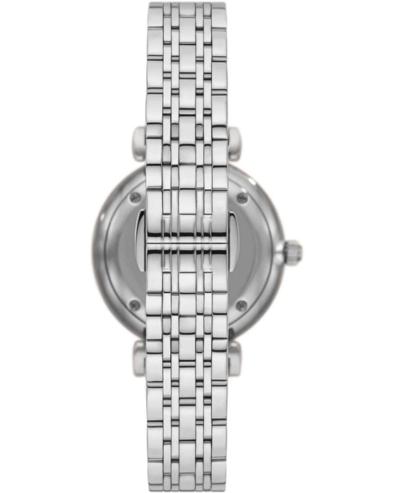 EMPORIO ARMANI Gianni T-Bar Crystals Silver Stainless Steel Bracelet