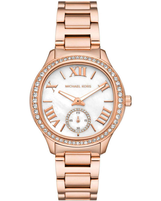 MICHAEL KORS Sage Crystals Rose Gold Stainless Steel Bracelet