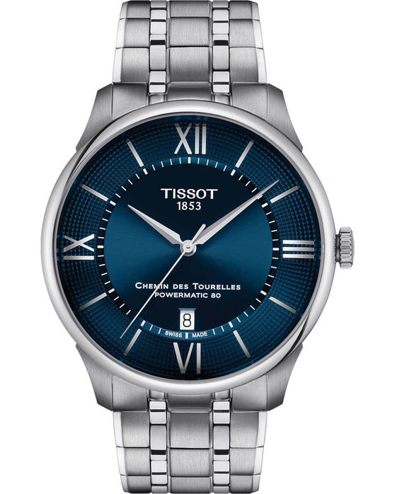 TISSOT T-Classic Chemin Des Tourelles Powermatic 80 Silver Stainless Steel Bracelet