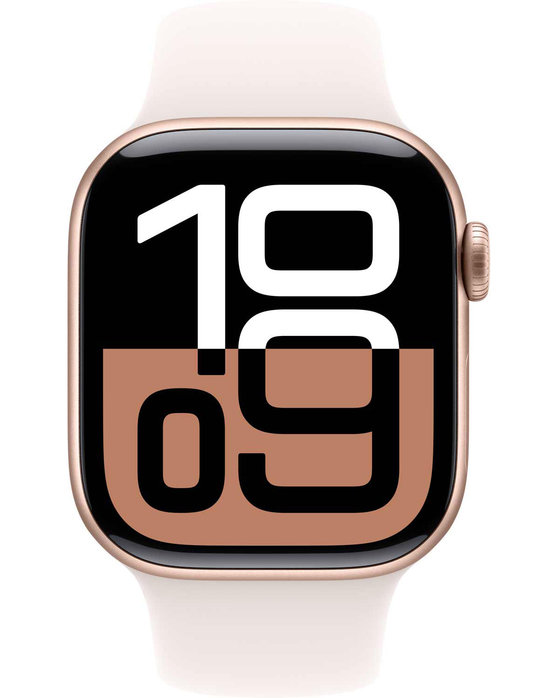 Apple Watch Series 10 GPS 42mm Rose Gold Aluminium Case with Light Blush Sport Band - S/M (προπαραγγελία)