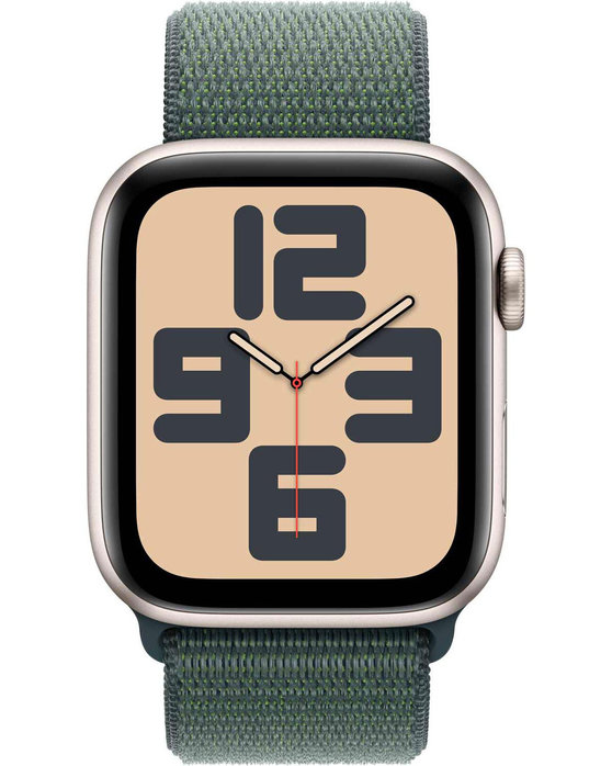 Apple Watch SE 2 GPS 44mm Starlight Aluminium Case with Lake Green Sport Loop (προπαραγγελία)