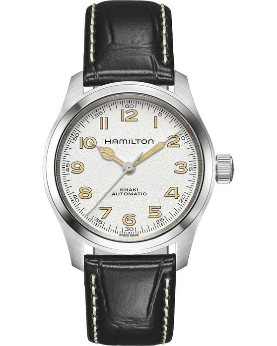 HAMILTON Khaki Field Murph Automatic Black Leather Strap