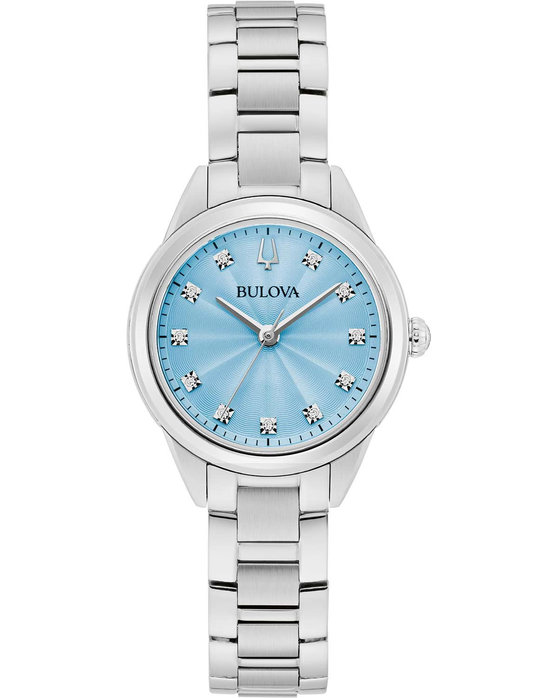 BULOVA Sutton Diamonds Silver Stainless Steel Bracelet