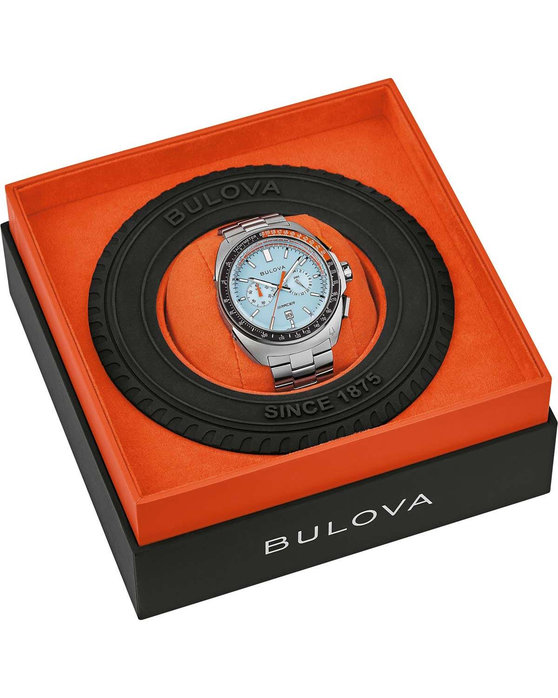 BULOVA Racer Automatic Chronograph Silver Stainless Steel Bracelet