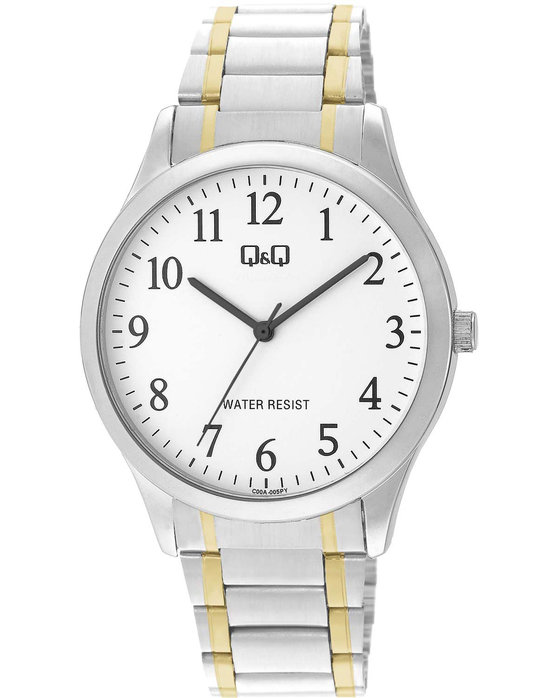 Q&Q Watch Two Tone Metallic Bracelet