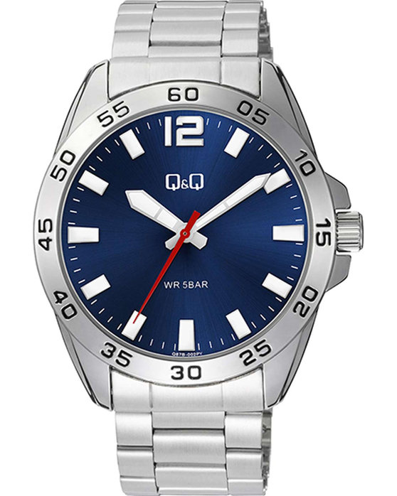 Q&Q Watch Silver Stainless Steel Bracelet