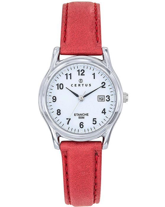 CERTUS Red Leather Strap