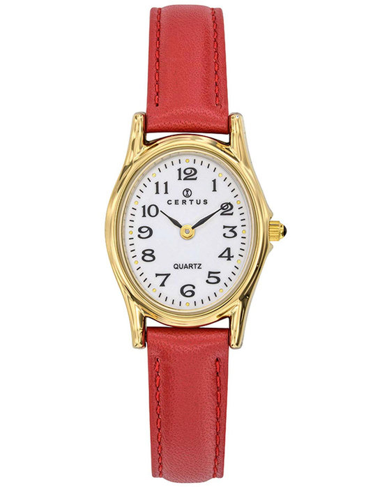 CERTUS Red Leather Strap