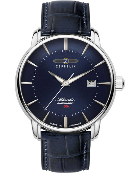 ZEPPELIN Atlantic Automatic Blue Leather Strap