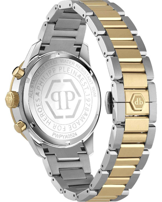 PHILIPP PLEIN Pleinmeter Chronograph Two Tone Stainless Steel Bracelet