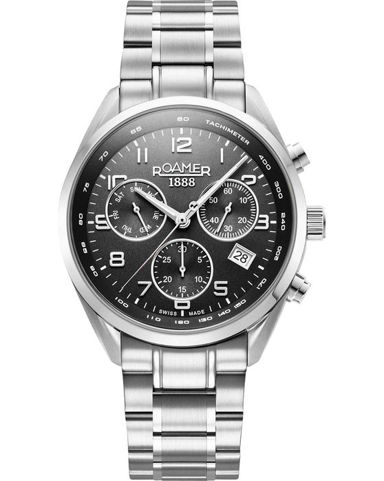 ROAMER Pro Chrono Chronograph Silver Stainless Steel Bracelet