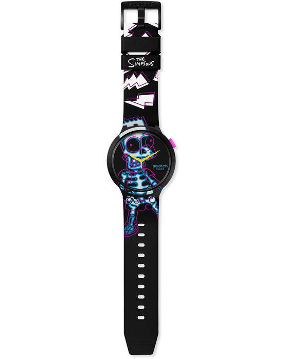 SWATCH Simpsons Aye Carumboo Multicolor Silicone Strap